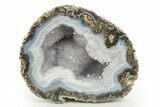 Las Choyas Coconut Geode Pair with Quartz Crystals - Mexico #314749-1